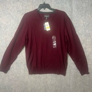Club Room Men's Medium Italian Spun‎ Yarn V-Neck New  Sweater